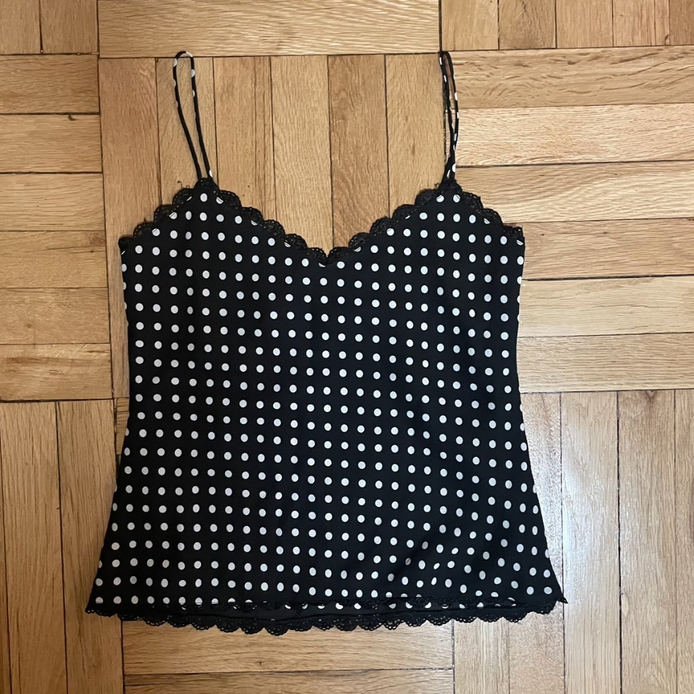 Polka dot tank top